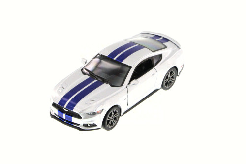 2015 Ford Mustang GT, Silver - Kinsmart 5386DF - 1/38 Scale Diecast Model Toy Car