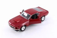 1969 Ford Mustang Boss 429 Hardtop, Red - Welly 24067/4D - 1/24