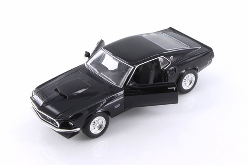 1969 Ford Mustang Boss 429 Hardtop, Black - Welly 24067/4D - 1/24