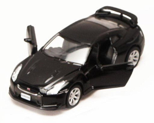 Nissan GT-R R35, Black - Kinsmart 5340D - 1/36 scale Diecast Model Toy Car (Brand New, but NOT IN BOX)