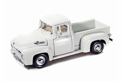 1956 Ford F-100 Pick Up, White - Motor Max 73235AC - 1/24 Scale Diecast Model Toy Car