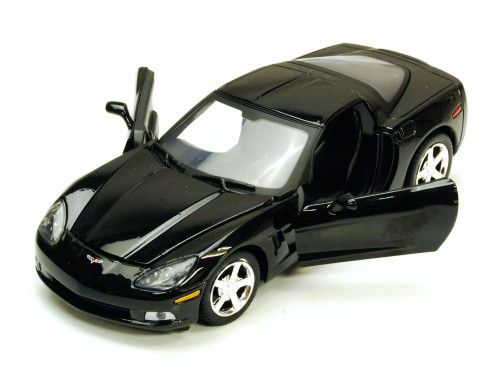 Chevy Corvette C6, Black - Motormax 7370 - 1/24 scale Diecast