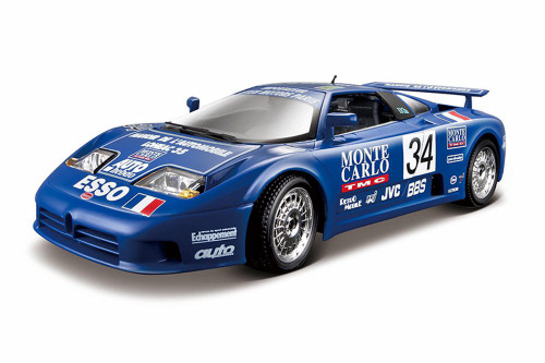 Bugatti EB110 Super Sport # 34 Race 1994, Blue - Bburago 11039 - 1