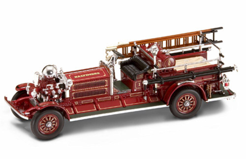 1925 Ahrens-Fox N-S-4 Fire Engine Baltimore, Red - Yatming 43004