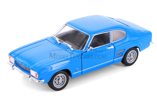1969 Ford Capri Hard Top, Blue - Welly 24069/4D - 1/24 Scale Diecast Model Toy Car