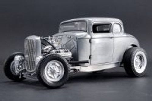 ★ 32 FORD COUPE 5 WINDOW ★ACME GMP★ 1/18 1932 Ford 5 Window Hot Rod Coupe, Silver - Acme 1805013 - 1