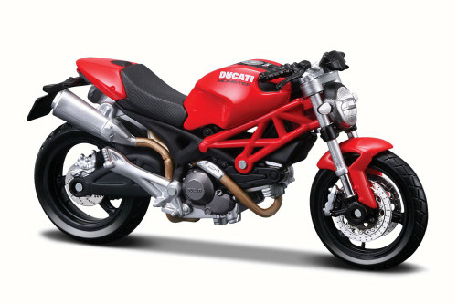 Ducati Monster 696 Motorcycle, Red - Maisto 31300/696 - 1/18 Scale Diecast Model Toy Motorcycle