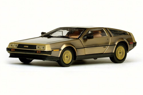 1981 De Lorean DMC-12 Coupe, Gold - Sun Star 2702 - 1/18 Scale