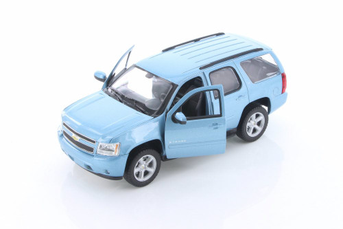 2008 Chevy Tahoe, Blue - Welly 22509/4D - 1/24 Scale Diecast Model