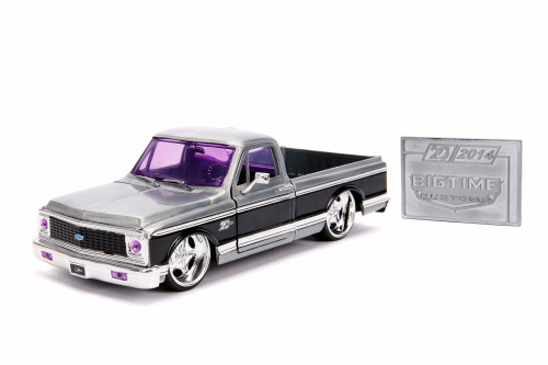 1972 Chevy Cheyenne Pick Up Truck with Mosaic Tile, Silver