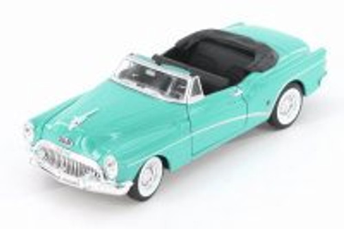 1953 Buick Skylark Opened Convertible, Turquoise Green - Welly 24027C/H/4D - 1/24 Scale Diecast Model Toy Car