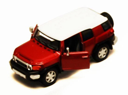 Toyota FJ Cruiser SUV, Ruby - Kinsmart 5343D - 1/36 scale Diecast Car (Brand New, but NOT IN BOX)