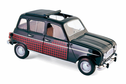 1964 Renault 4 Parisienne Hard Top, Black & Red - Norev 185242 - 1