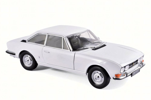 1969 Peugeot 504 Coupe, White - Norev 184825 - 1/18 Scale