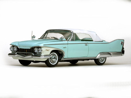 1960 Plymouth Fury Closed Convertible, White - Sun Star 5411