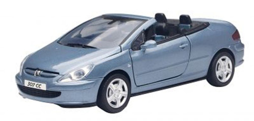 Peugeot 307CC, Blue - Motormax 73286 - 1/24 scale Diecast Model Toy Car