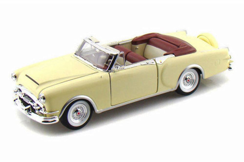 1953 Packard Caribbean Convertible, Cream - Welly 24016CW/CM - 1/24 scale Diecast Model Toy Car