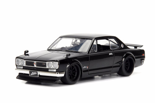 1971 Nissan Brian's Skyline 2000 GT-R, Black - Jada 99793 - 1/24 Scale Diecast Model Toy Car