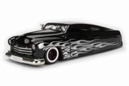 1951  Mercury Hard Top, Black w/ Flames - Jada 99060WA1 - 1/24 Scale Diecast Model Toy Car