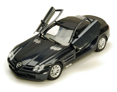 Mercedes Benz SLR McLaren, Black - Motormax 73306 - 1/24 scale Diecast Model Toy Car