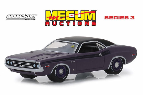 1971 Dodge HEMI Challenger R/T, Plum Crazy - Greenlight 37170D/48 - 1/64 Scale Diecast Model Toy Car