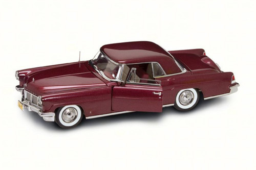 1956 Lincoln Continental Mark II, Burgundy - Road Signature 20078BG - 1/18 Scale Diecast Model Toy Car