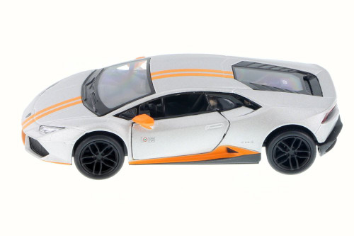 Lamborghini Huracan LP610-4 Avio, Silver - Kinsmart 5401D - 1/36 Scale Diecast Model Toy Car