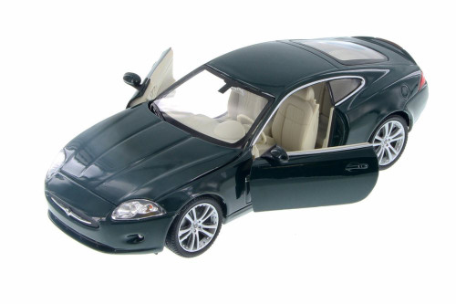 Jaguar XK, Green - Welly 22470WGN - 1/24 Scale Diecast Model Toy Car