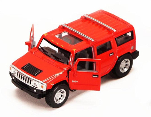 2008 Hummer H2 SUV, Red - Kinsmart 5337D - 1/40 scale Diecast Car (Brand New, but NOT IN BOX)