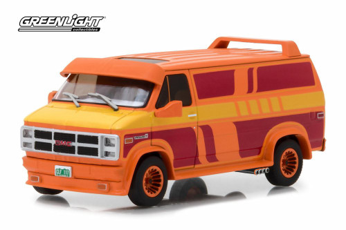 1983 GMC Vandura Custom, Orange - Greenlight 86327 - 1/43 Scale Diecast Model Toy Car