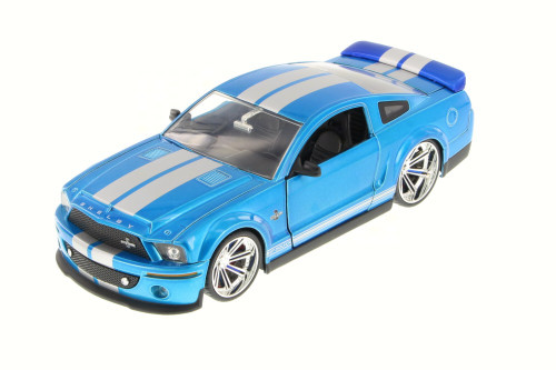 2008 Ford Shelby GT-500KR, Blue - JADA 91844XW - 1/24 Scale Diecast Car (Brand New, but NOT IN BOX)