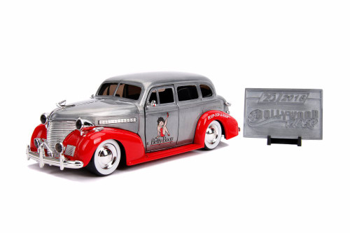 1939 Chevy Master Deluxe Hard Top (Betty Boop) with Diecast Mosaic Tile, 20th Anniversary - Jada 31091 - 1/24 scale Diecast Model Toy Car