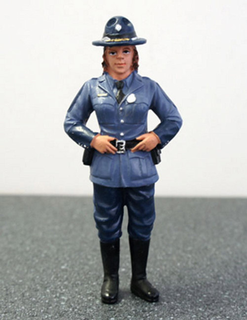 State Trooper Sharon Figure, Blue - American Diorama Figurine 16109 - 1/18 scale