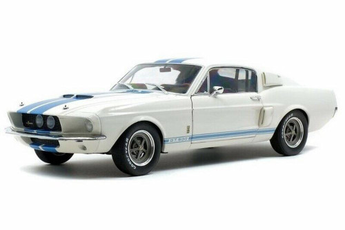 1967 Shelby Mustang GT500 1/18スケールモデル 1967 Shelby Mustang GT500 Hardtop, White - Solido S1802901