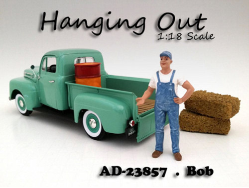 Hanging Out Bob Figure, Blue - American Diorama Figurine 23857 - 1/18 scale