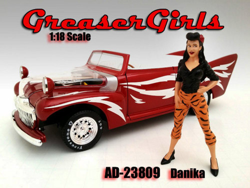 Greaser Girl Danika Figure, Black - American Diorama Figurine