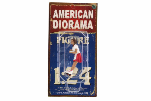 Carhop Waitress Grace Figurine, American Diorama 23964 - 1/24 Scale Hobby Accessory