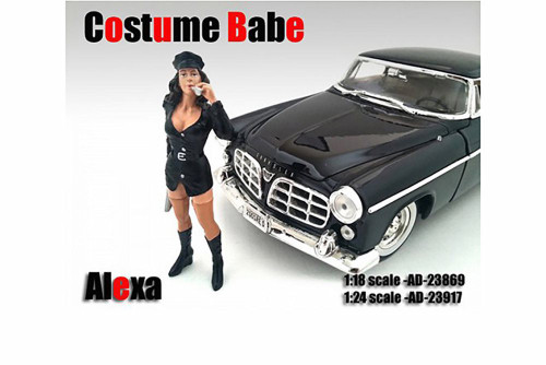 Costume Babe Alexa, Black - American Diorama 23917 - 1:24 Scale Hand Painted Diorama Accessory