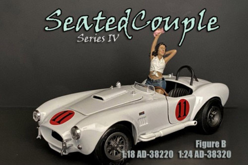 Seated Couple Series IV Figure B - American Diorama 38320 - 1/24 Figurine - Diorama Accessory