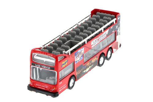 Las Vegas 6' Double Decker Sightseeing Bus, Red - 2168DLV