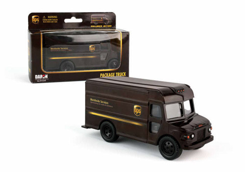 UPS Pullback Package Car, Brown - Daron RT4349 - Diecast Model Toy Car