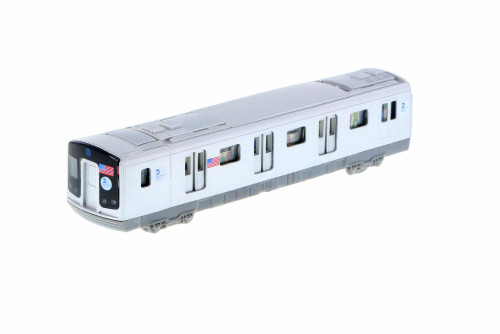 MTA Pullback Subway Car, Gray - Daron TM703 - Diecast Model Toy Car (1 car, no box)