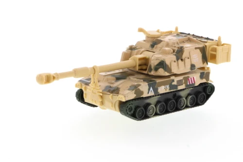 Super Tank Team M109 Paladin, Desert Tan Camouflage -  8882/3D - 6.5 Inch Scale Diecast Model 