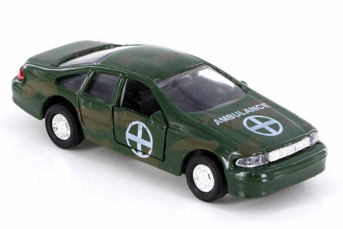 Military Medical Sedan, Army Green - Showcasts 9761MD - Diecast Model Toy Car (1 car, no box)