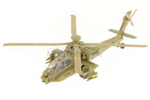 X Forces Attack Helicopter, Desert Tan - Showcasts 51265 - Diecast Model Toy Car (1 helicopter, no box)