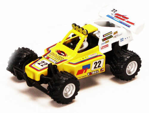Turbo Buggy #22, Yellow - Kinsmart 5106D - 5" Diecast Model Toy Car