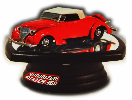 1/32 Scale Diecast Model Car Rotating Display Stand with mirror base - Lindberg HL14105 - diecast model car display stand