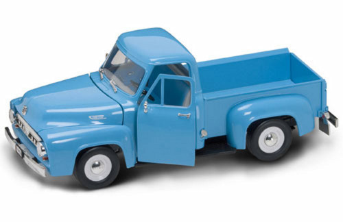 1953 Ford F-100 Pick Up, Dark Blue - Yatming 92148 - 1/18 Scale