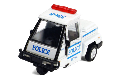 NYC Metro Police Mini Car, White - Showcasts 2180DNY - 4 In
