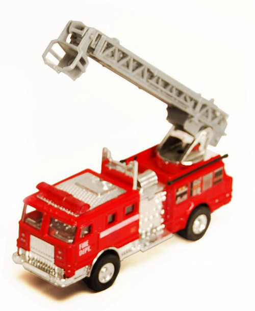 Fire Engine, Red - Showcasts 9921/4D - 4.75 Inch Scale Diecast Model Replica